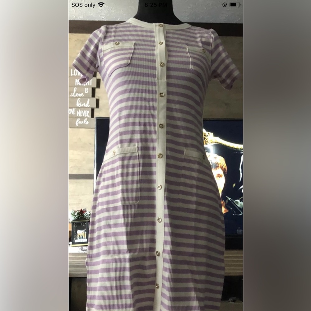 Crewcuts Girls Size 14 Orchard Stripe Coco Dress Kids New